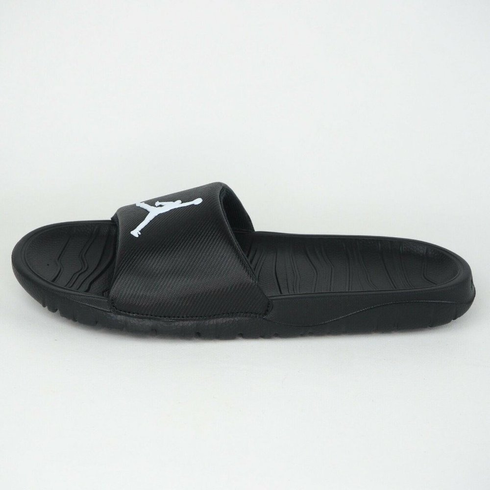 Nike Air Jordan Break Slide Mens Sandals Black Wht - Picture 2 of 11